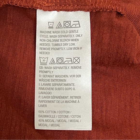 NWOT LOGO Lounge Lori Goldstein Rust Slub Knit Maxi Tank Dress - Picture 12 of 12